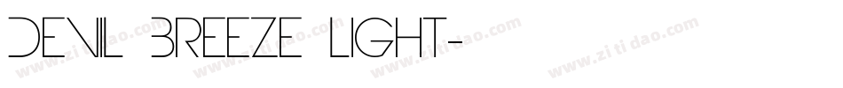 Devil Breeze Light字体转换